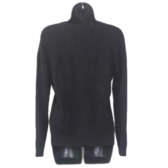 Pointelle Topped Crew (Ann Taylor) - Picture 2 of 3